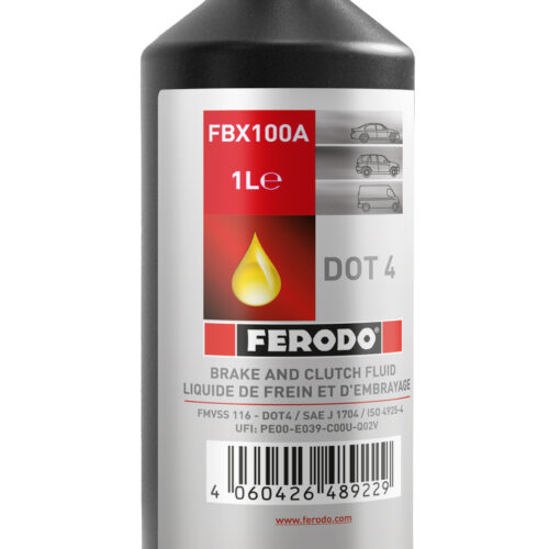 Liquido freni Ferodo DOT 4 – 1 L (etichetta multilingue con italiano)