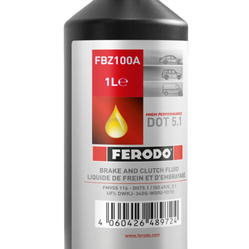 Liquido freni Ferodo DOT 5.1 High Performance – 1 L (etichetta multilingue con italiano)