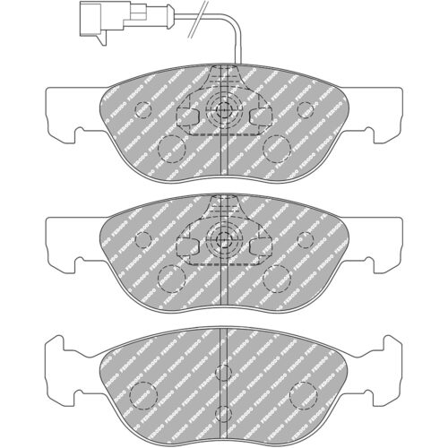 Pastiglie freno anteriori Ferodo DS Performance – Cod. FDS1056 per Alfa Romeo 145, Fiat BARCHETTA, Fiat BRAVA e altri