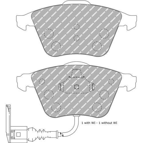 Pastiglie freno anteriori Ferodo DS Performance – Cod. FDS4223 per Audi A3, Audi TT, Seat LEON e altri